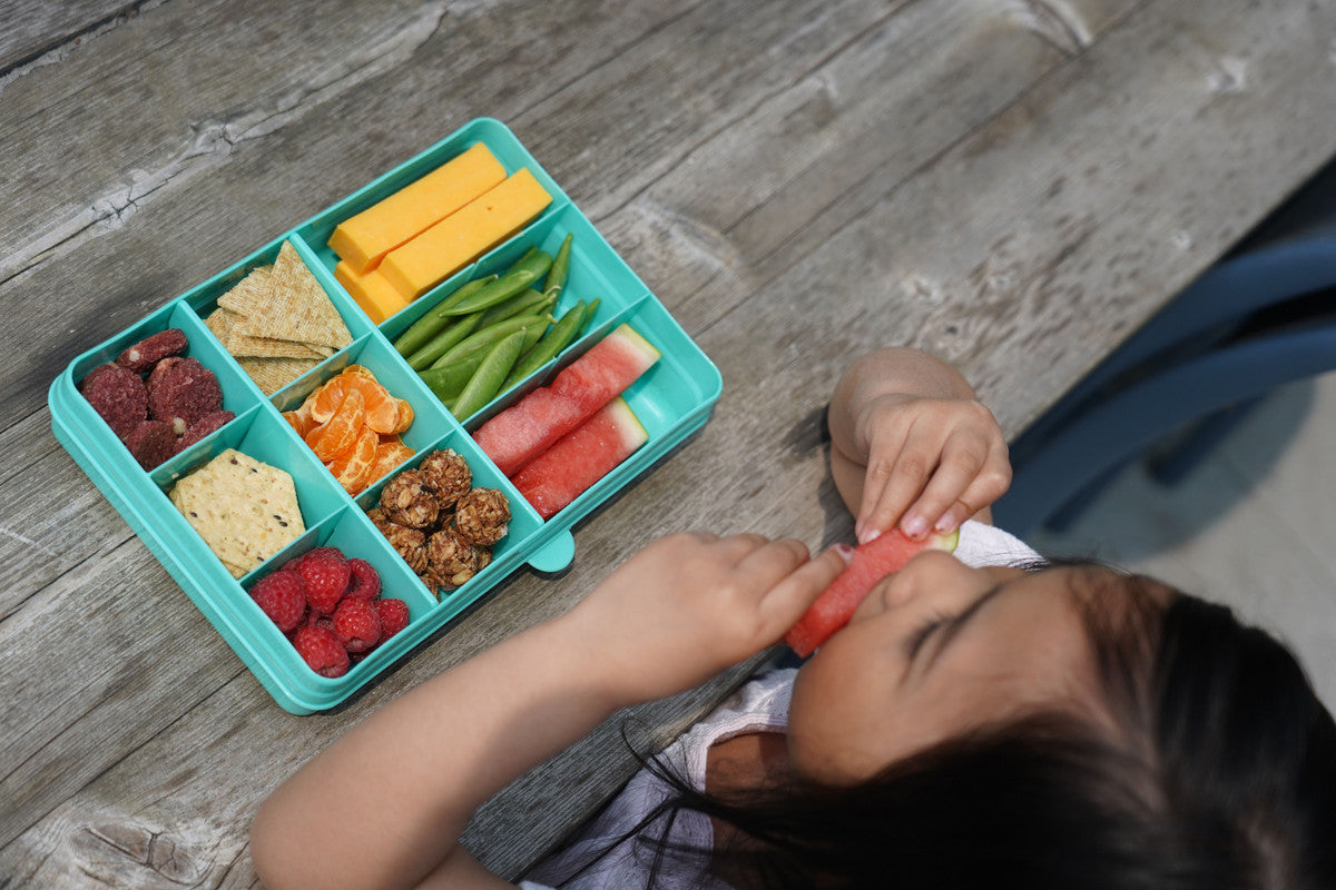 Melii Snackle Box with Removable Divider - 4 oz TurquoiseNursing & FeedingThe Snackle Box is the perfect companion for busy parents and adventurous kids who love snacks on the go. Inspired by the design of a tackle box, this innovative snack container fea