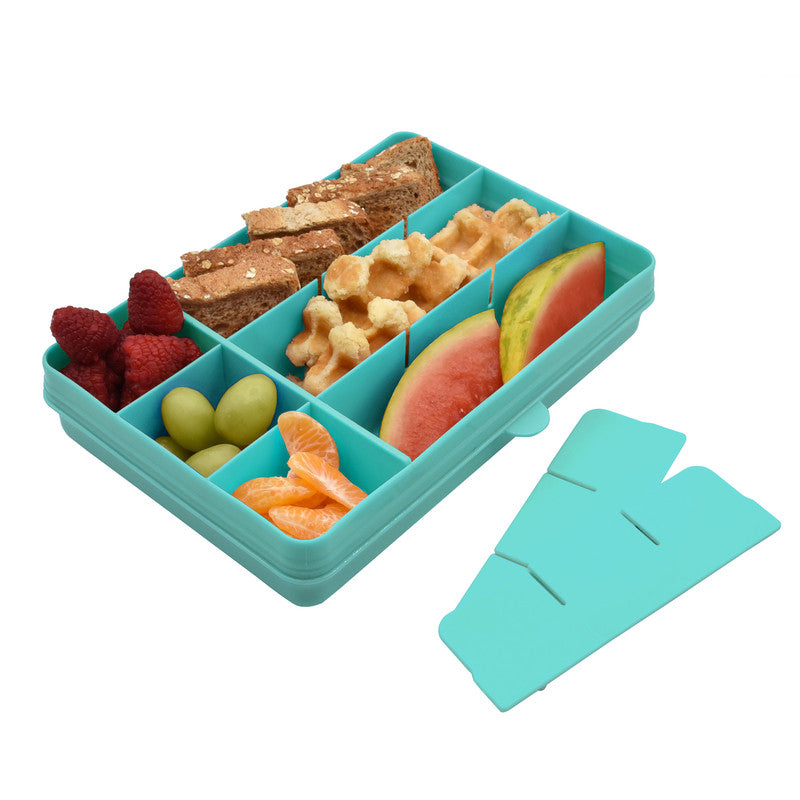 Melii Snackle Box with Removable Divider - 4 oz TurquoiseNursing & FeedingThe Snackle Box is the perfect companion for busy parents and adventurous kids who love snacks on the go. Inspired by the design of a tackle box, this innovative snack container fea