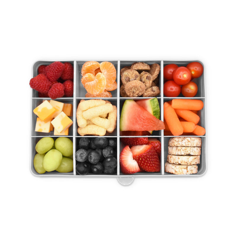 Melii Snackle Box with Removable Divider - 4 oz Grey