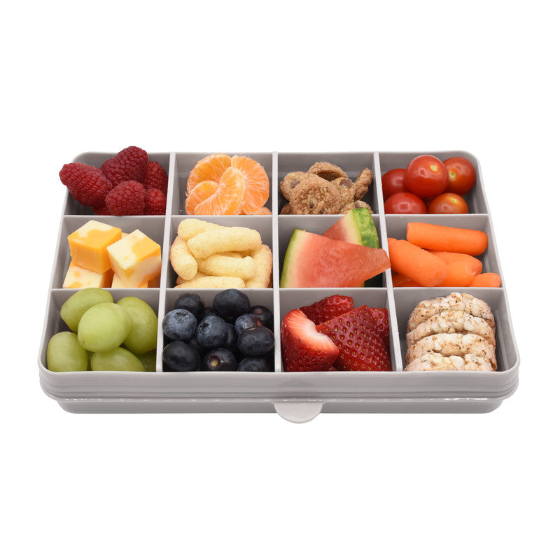 Melii Snackle Box with Removable Divider - 4 oz GreyNursing & FeedingThe Snackle Box is the perfect companion for busy parents and adventurous kids who love snacks on the go. Inspired by the design of a tackle box, this innovative snack container features