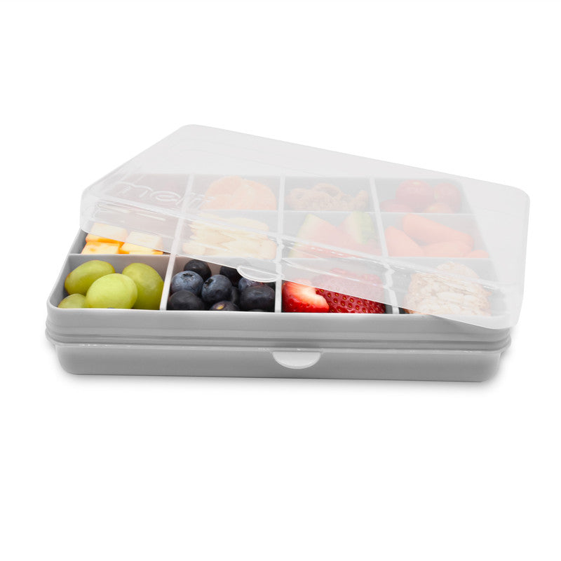 Melii Snackle Box with Removable Divider - 4 oz GreyNursing & FeedingThe Snackle Box is the perfect companion for busy parents and adventurous kids who love snacks on the go. Inspired by the design of a tackle box, this innovative snack container features