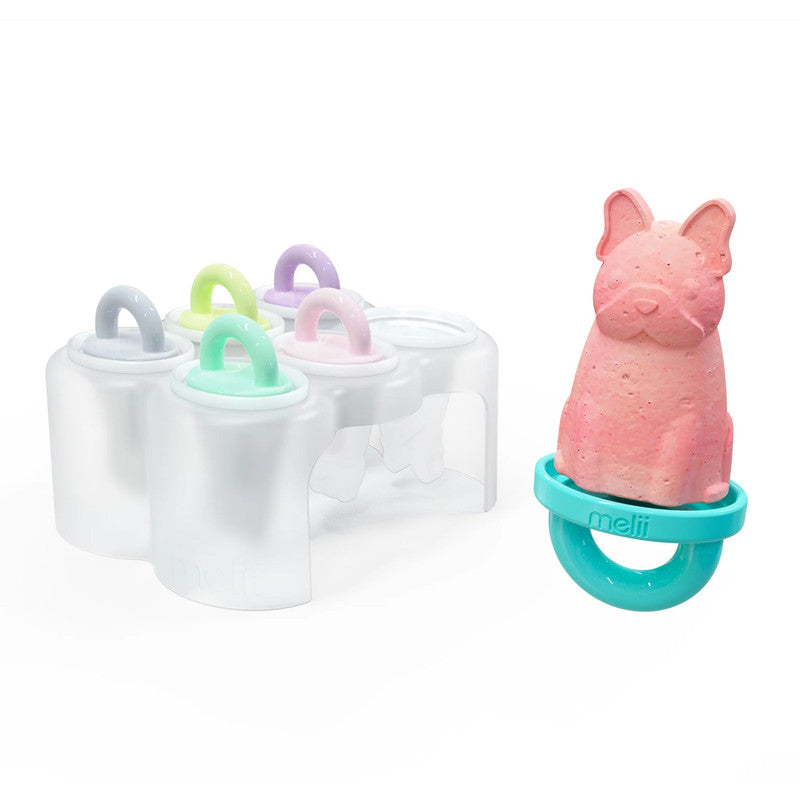 Melii Animal Ice Pops with Tray 6 PieceNursing & FeedingFun animal shaped pops will quickly become your kid’s favorite frozen treat! They’re FUN and unique. The flexible silicone mold allows you to easily release the popsicle, no need to run it under warm