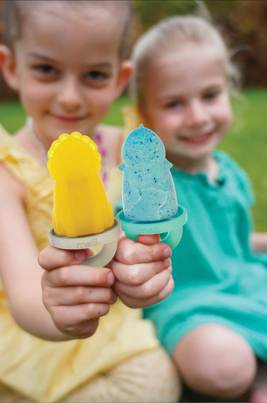 Melii Animal Ice Pops with Tray 6 PieceNursing & FeedingFun animal shaped pops will quickly become your kid’s favorite frozen treat! They’re FUN and unique. The flexible silicone mold allows you to easily release the popsicle, no need to run it under warm