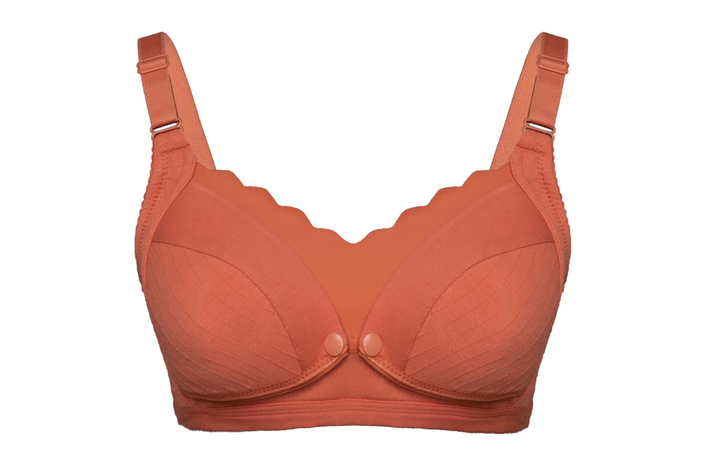 Okus - Comfy Cotton Seamless Nursing BraNursing & FeedingUltra-soft cotton fabricMaternity & Nursing Bra, no underwire and easy to use, Very Soft and Comfortable against your skin that you'll want to wear it day and night.It has cups with flaps that can b