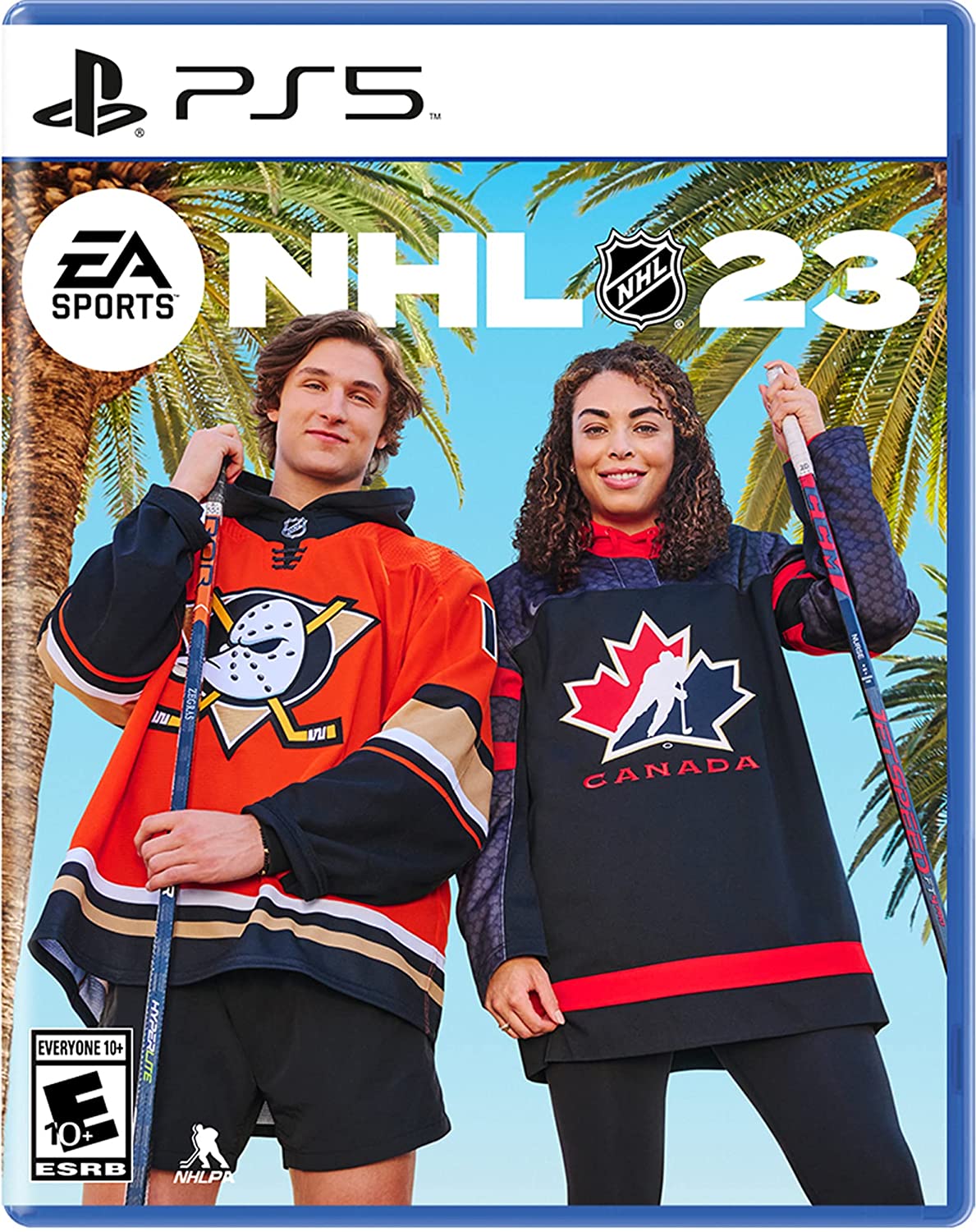 NHL 23Video GamesGREATER TOGETHERCOVER ATHLETESCanadian goalscoring machine Sarah Nurse makes history as the first female player featured on an NHL cover. Rising superstar and Anaheim Ducks center Trevor Zegras is one of the youngest players featured on a