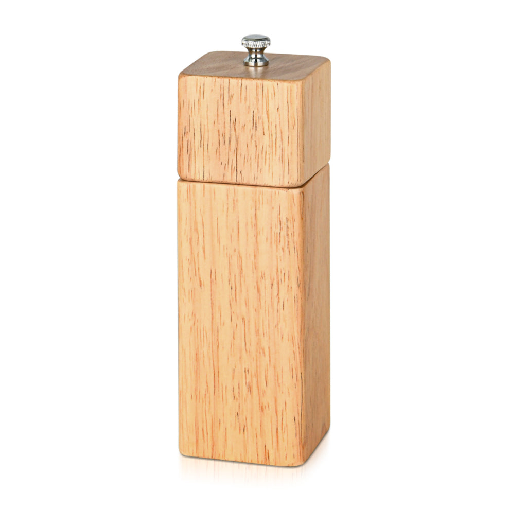 FISSMAN Square Salt & Pepper Mill 16.5x5 Rubber Wood Body with Ceramic GrinderKitchen Storage8189 Square Salt & pepper mill 16.5x5 cm (Rubber wood body with ceramic grinder) An experienced culinary expert knows that freshly ground spices have a unique bri
