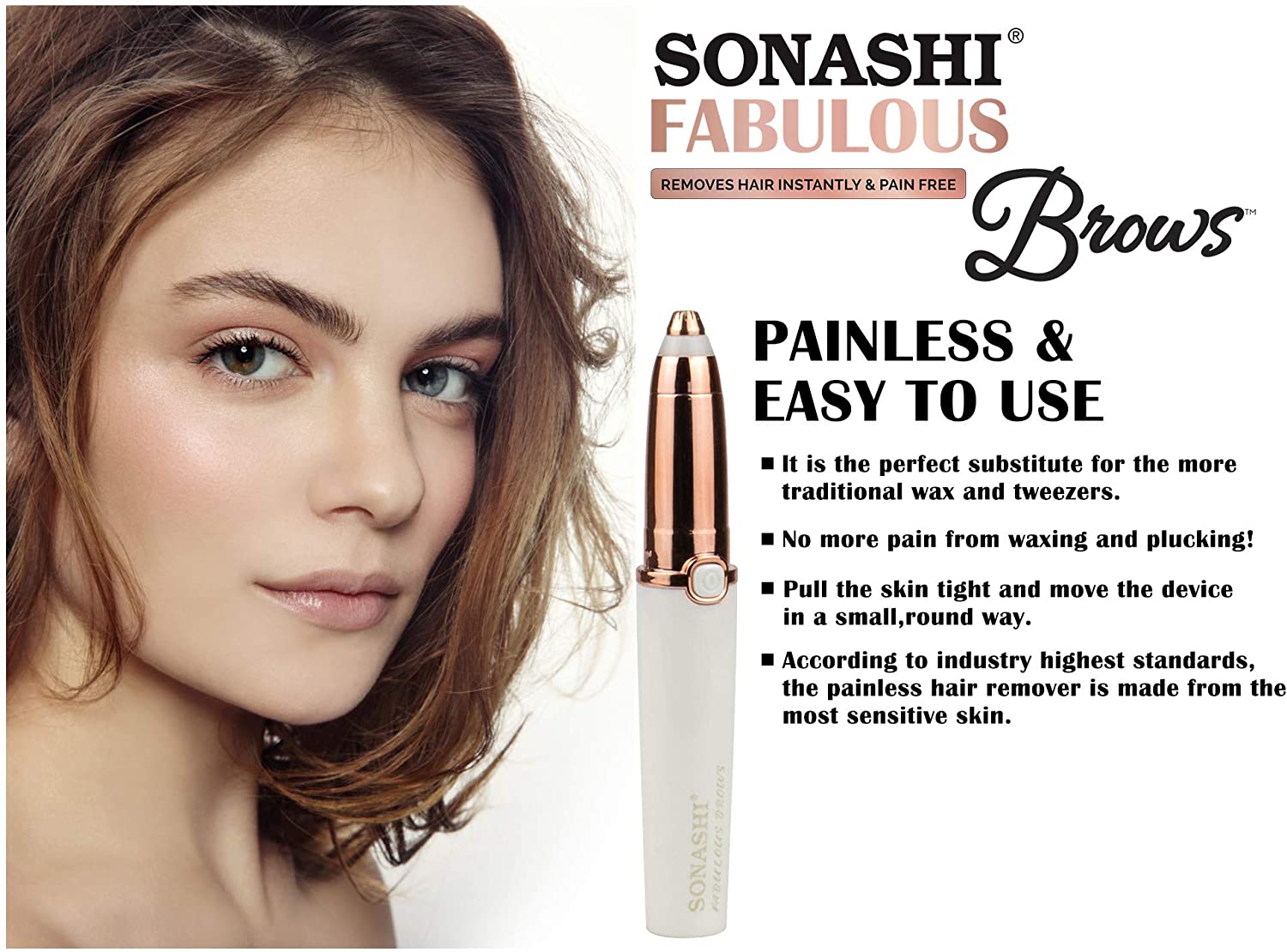 Sonashi Fabulous Brows Hair Remover White SLD-823