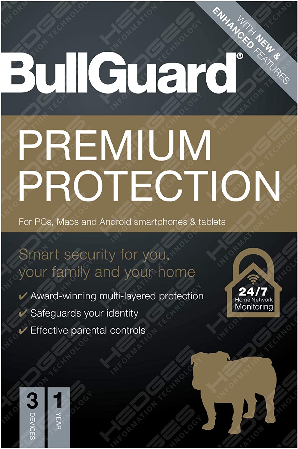 BullGuard Antivirus Premium Protection 2021 Edition - 1 license supports 3 Multi Devices - 1 Year|PC/Mac/Android smartphones and tabletsBullGuard Premium Protection provides TOTAL online protection to you and your families. Our latest version includes Hom