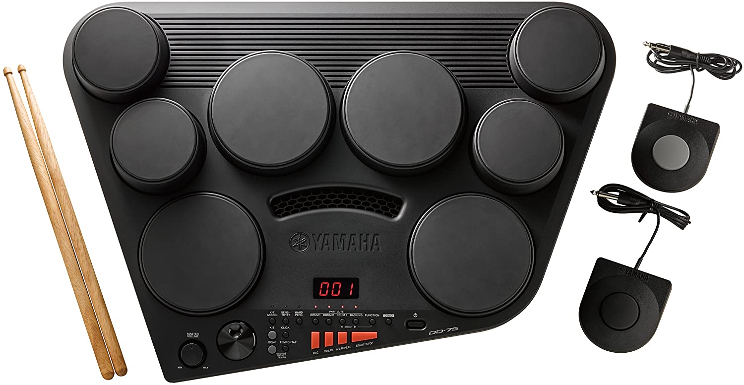 Yamaha DD 75 Portable Digital DrumMusical InstrumentsYamaha DD 75 : Versatile, Portable, Digital Drums For the drummer new to Yamaha products or the proud user who knows and loves the features and benefits of the Yamaha DD-65 Portable Digital Drums, Yamah
