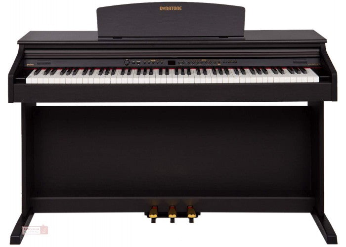 Dynatone SLP-150 Upright Digital Piano With Bench – RosewoodMusical InstrumentsThe natural sound of the SLP-150 is the outcome of Dynatone’s DNS (Dynamic Natural Sound) stereo sampling technology. Simple and slim in design, it takes up little space and go