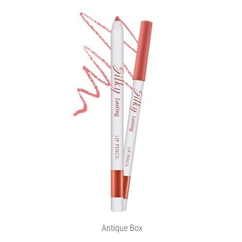 MISSHA Silky Lasting Lip PencilMake-UpMulti-purpose lip pencil, comfortably long-wearing, and soft vibrant colors 1. Multi-lip pencil for all your lip makeup looksEasily draw to achieve natural lip line, full cover lips, gradation lips, and even two-tone