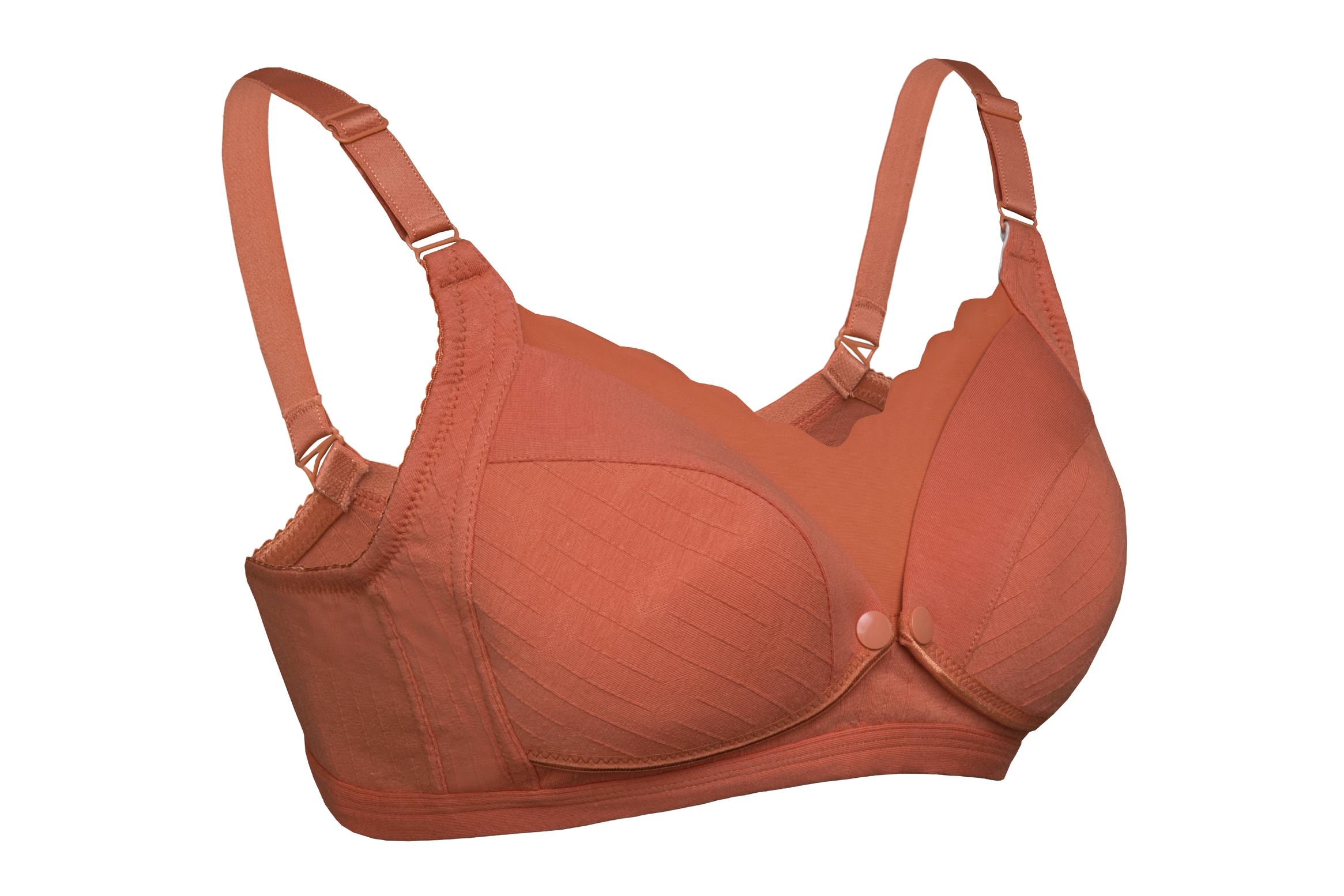 Okus - Comfy Cotton Seamless Nursing BraNursing & FeedingUltra-soft cotton fabricMaternity & Nursing Bra, no underwire and easy to use, Very Soft and Comfortable against your skin that you'll want to wear it day and night.It has cups with flaps that can b