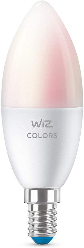WiZ Colors & Tunable Whites C37 E14 - WiFi + Bluetooth Smart LED Candle Bulb - (Compatible with Amazon Alexa and Google Assistant)