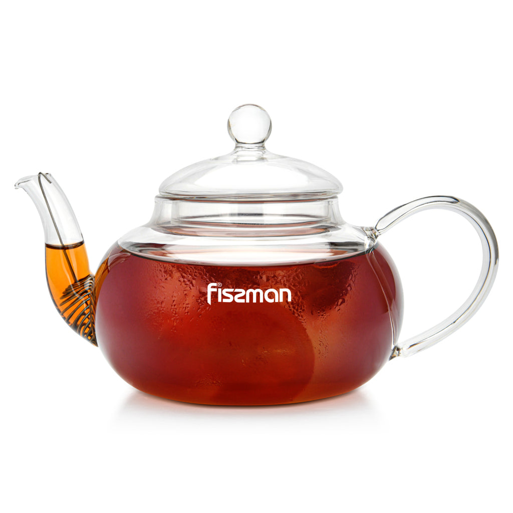FISSMAN Tea Pot with Heat Resistant Glass and Stainless Steel InfuserKitchen Storage9447 Tea pot 600 ml with steel infuser (heat resistant glass) Every tea lover knows the secret of enjoyable cup of tea. This is a rich taste, magic fragrance and the encha