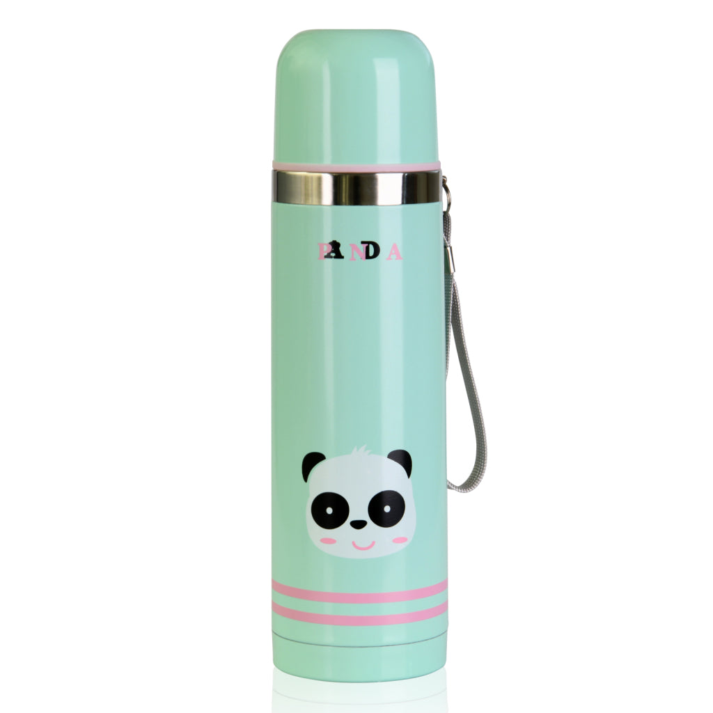 Fissman Vacuum Bottle 500ml Stainles Steel Aqua Marine Panda, Cute Thermal Insulated Water Bottle,Vacuum Flask ThermalKitchen StorageDouble wall vacuum bottle 500 ml (stainless steel) The vacuum bottle for infants 500 ml is made of stainless steel. Double