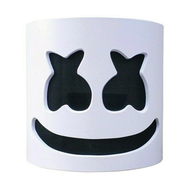 DJ Marshmello Halloween Helmet / MaskToys & GamesThis DJ mask is made of high-quality environmental EVA and latex material. See and breath through the helmet easily. Needs 2pcs AA battery (not included)