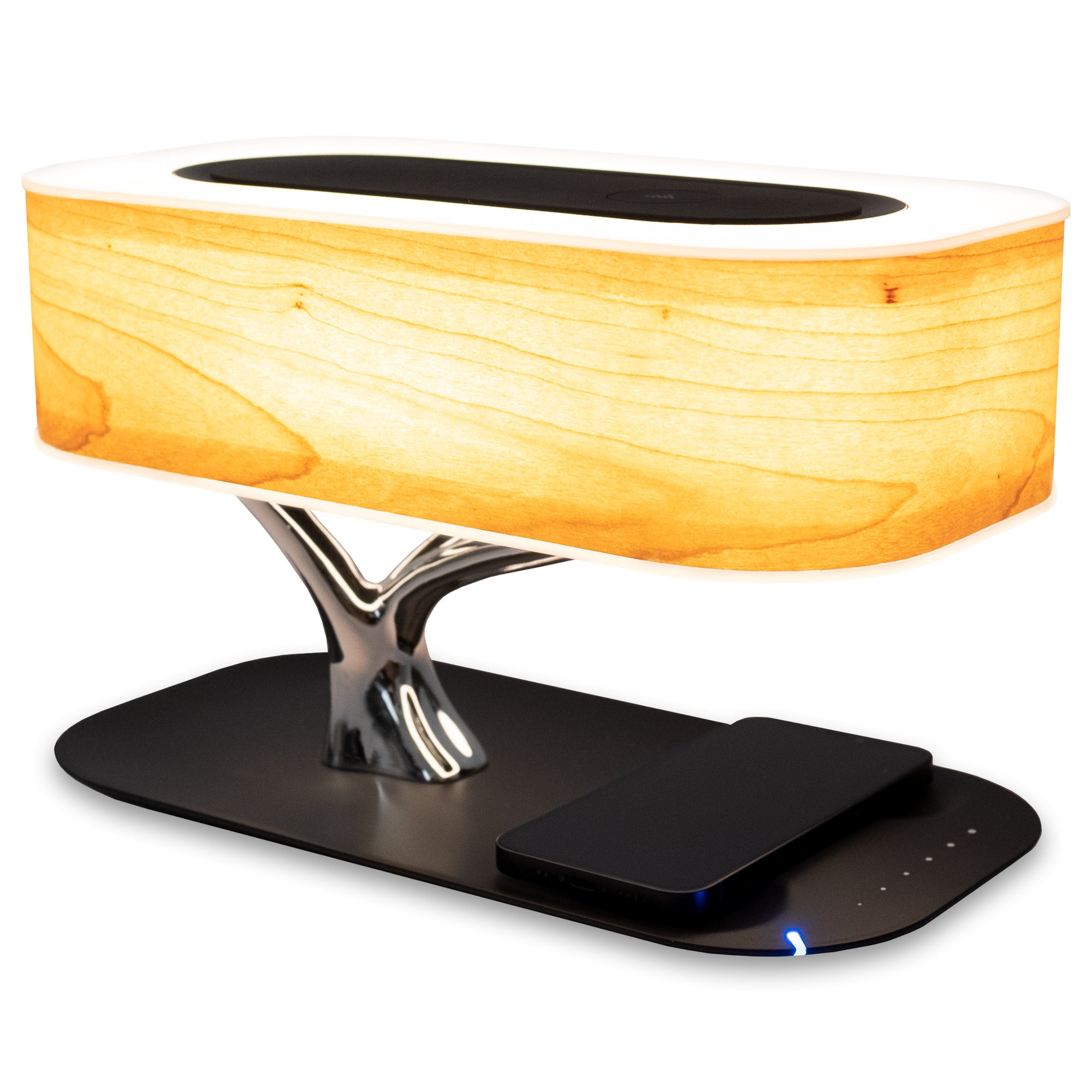 Tree of Light LampHome DecorUnique and innovative design resembling a beautiful bonsai tree. The elegant cherry wood shade will bring warmth and comfort to your room. With its stylish base and stunning design, this tree lamp is a great addition to your ho