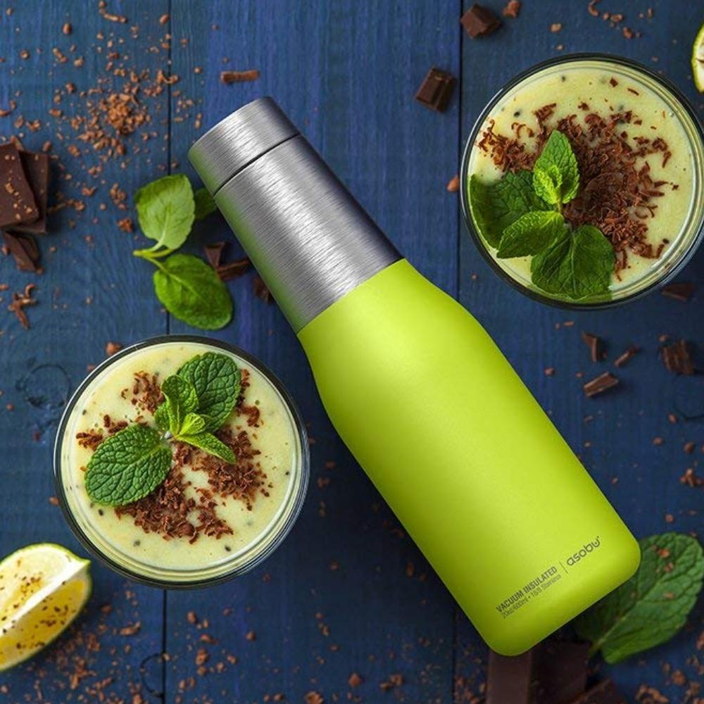 Asobu - Oasis Vacuum Insulated Double Walled Water Bottle 600 ml - Lime
