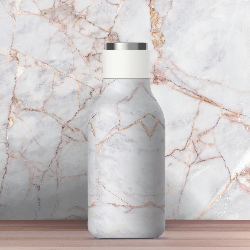 Asobu - Urban Insulated and Double Walled 16 Ounce Stainless Steel Bottle - Marble