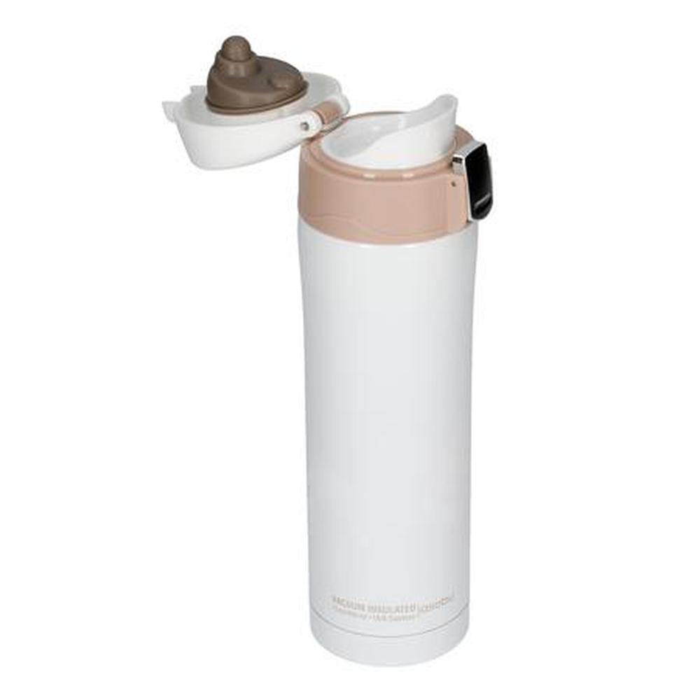 Asobu - Diva Insulated Vacuum Beverage Thermos Container - White Brown