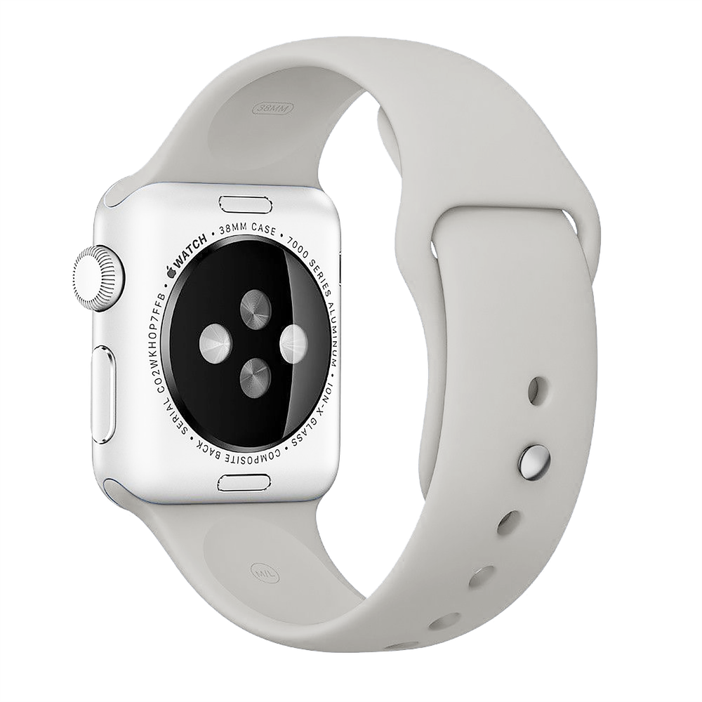 BeHello - Premium Apple Watch 38/40mm Silicone Strap - Stone