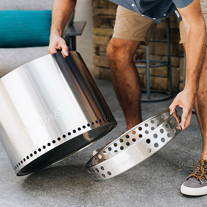 Solo Stove Bonfire Portable Fire Pit + StandOutdoorCongrats, you've found Solo Stoves best selling smokeless fire pit!The Solo Stove Bonfire, the worlds most unique fire pit, pushes the limits of both combustion airflow efficiency and minimalist outdoor d