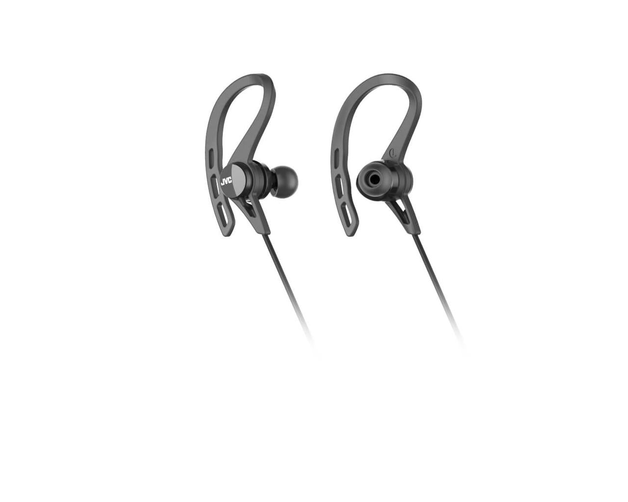 JVC Wireless In-Ear Headphone HA-EC20BTHeadphonesDimples on soft ear clip for comfortable and stable fit while runningBluetooth Wireless Technology4 hours of listening with built-in rechargeable batterySplash and sweat resistance: IPX2Allows Ambient Sound