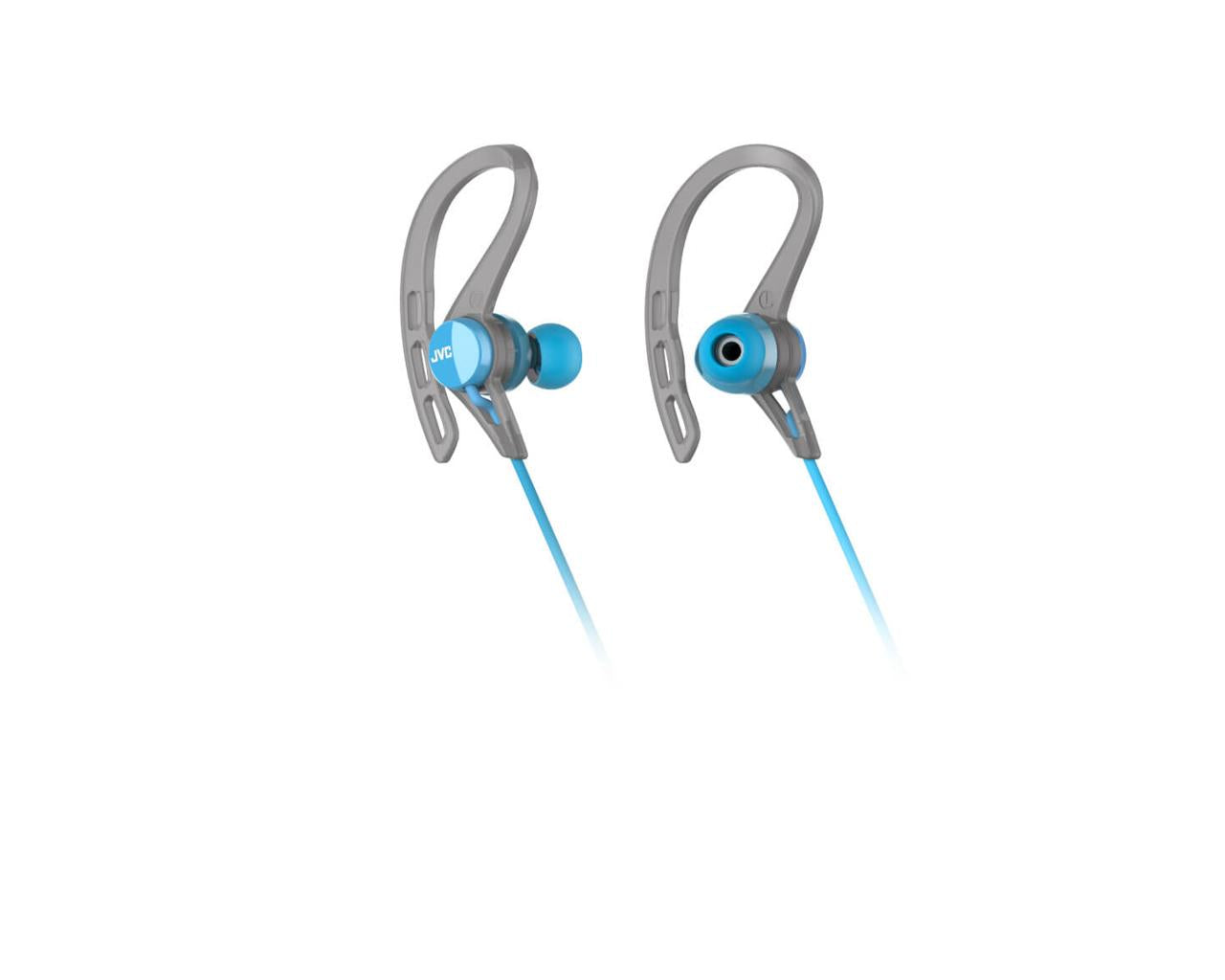 JVC Wireless In-Ear Headphone HA-EC20BTHeadphonesDimples on soft ear clip for comfortable and stable fit while runningBluetooth Wireless Technology4 hours of listening with built-in rechargeable batterySplash and sweat resistance: IPX2Allows Ambient Sound
