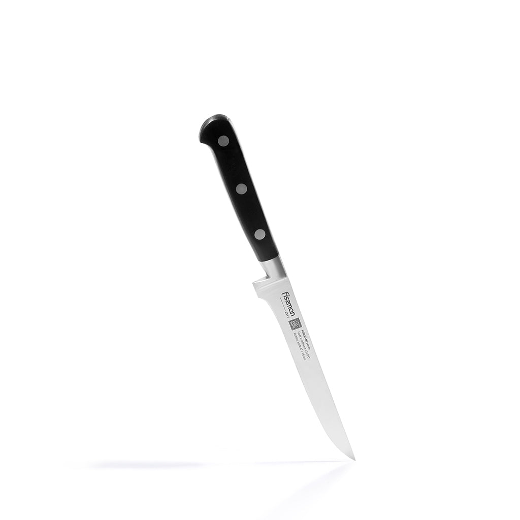 FISSMAN KITAKAMI Boning Knife with German Stainless Steel 6inchKitchen StorageKITAKAMI Series A chef's knife is an irreplaceable assistant in the kitchen. They can cut fillets, chop vegetables, butcher meat. They also find it easy to crush garlic and othe