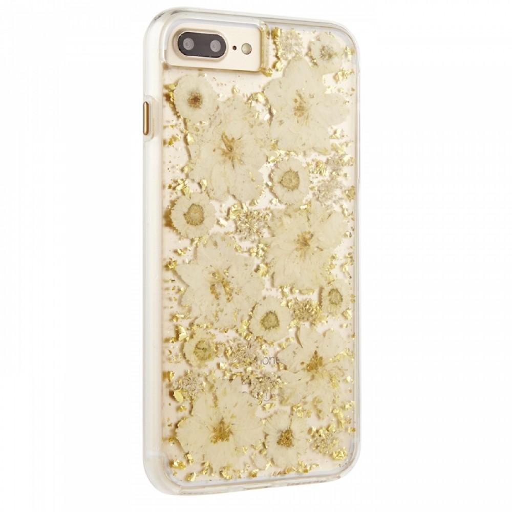 Case-Mate - Karat Petals Case for iPhone 8/7/6S/6 Plus Antique White
