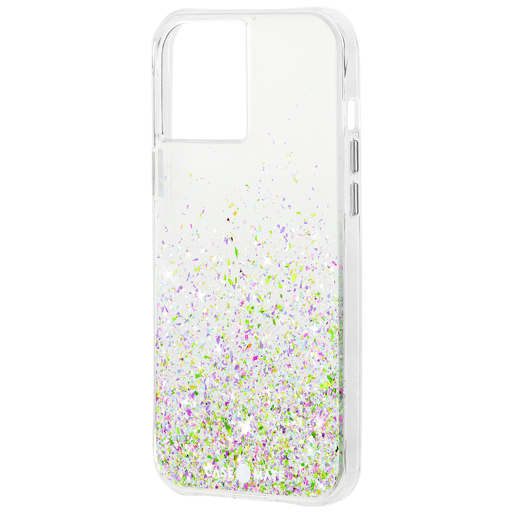Case-Mate Twinkle Ombre Case for Apple iPhone 12 Pro Max - 10-Ft Drop Protection w/ Micropel Anti-microbial Layer 1-PC Construction Reflective Foil Design Wireless Charging Compatible - Confetti