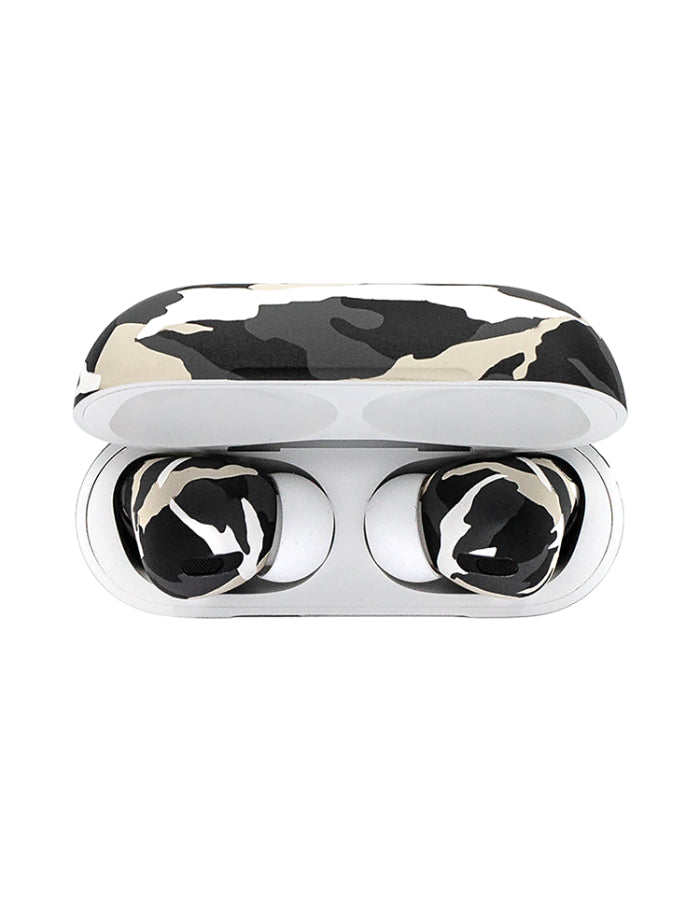 Caviar Customized Airpods Pro Automotive Grade Scratch Resistant Paint Camouflage Glossy, Black
