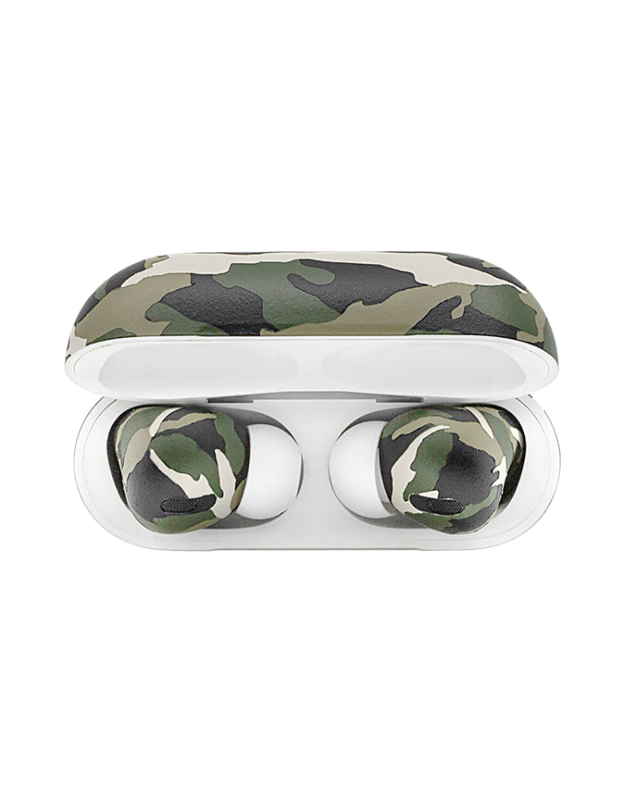 Caviar Customized Airpods Pro Automotive Grade Scratch Resistant Paint Camouflage Glossy, Green