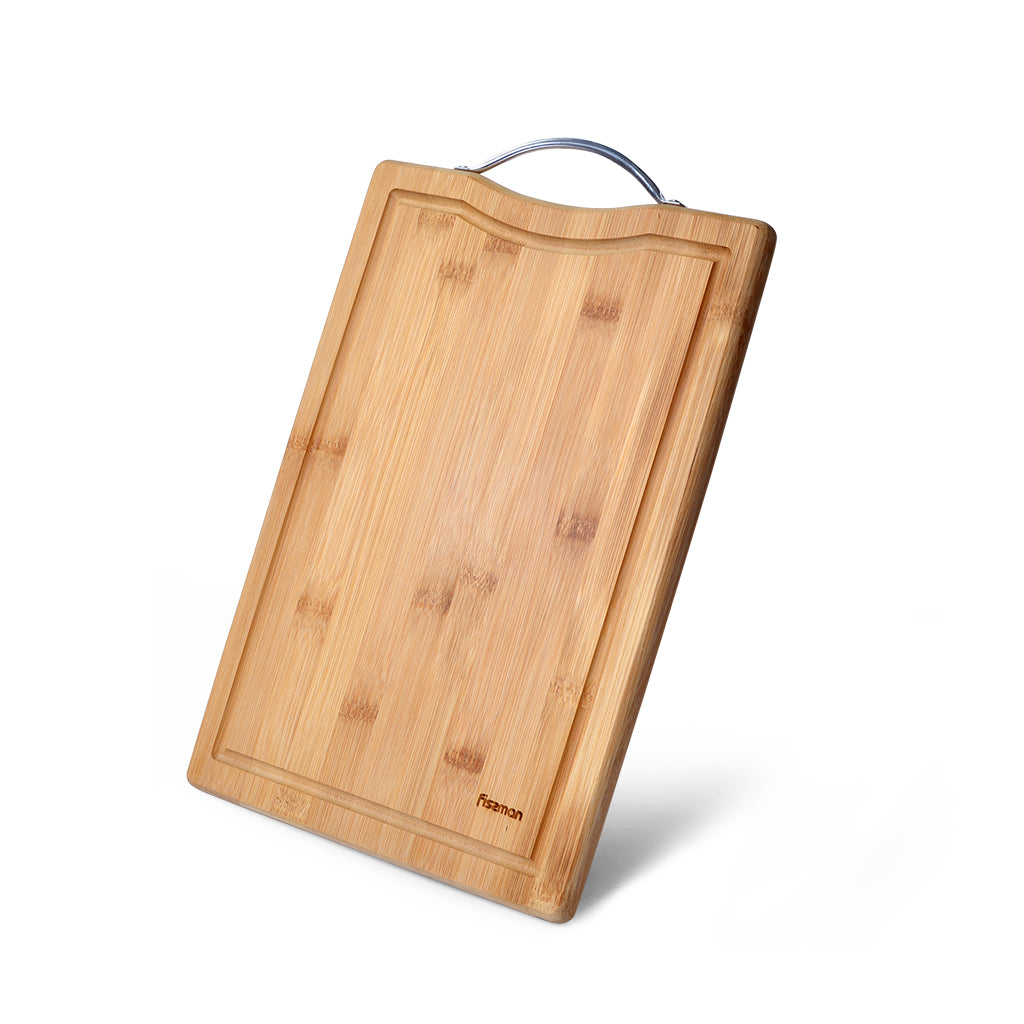 FISSMAN Bamboo Cutting Board 33x23x1.6cmKitchen StorageFISSMAN offers you eco-friendly bamboo cutting boards of various shapes and sizes. We recommend using a separate board for each type of food. Particularly separate boards for vegetables, meat and fish