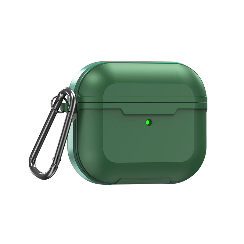 WIWU Defense Armor Protection Case For Airpods 3 - GreenHeadphones360° premium protection. Anti-drop protection. Support wireless charging. This Defense Armor Airpods 3 case combines a durable machined aluminum exterior and a soft rubber lining to protect