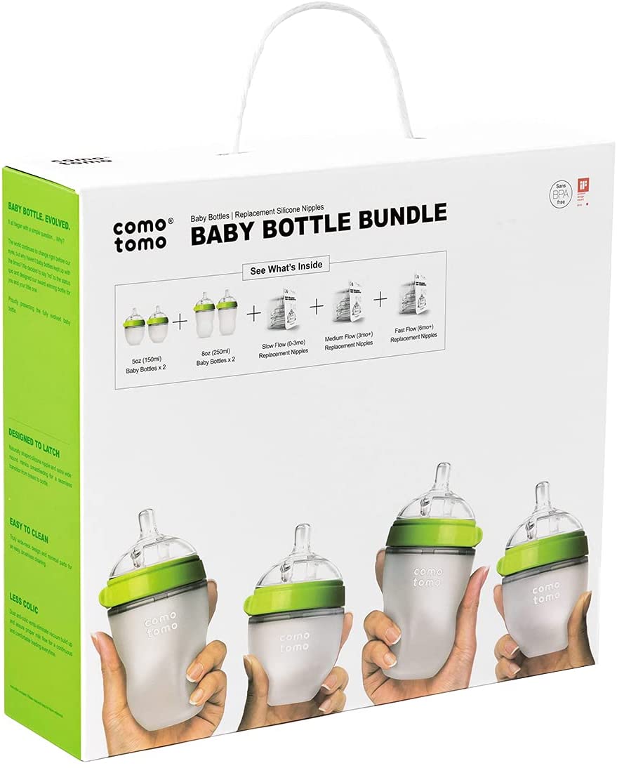 Comotomo - Baby Bottle BundleNursing & FeedingComotomo Baby Bottles feature an innovative and sensible design to most closely mimic natural breastfeeding. Our naturally shaped, soft, silicone nipples are ideal for babies who have trouble transitioning fro