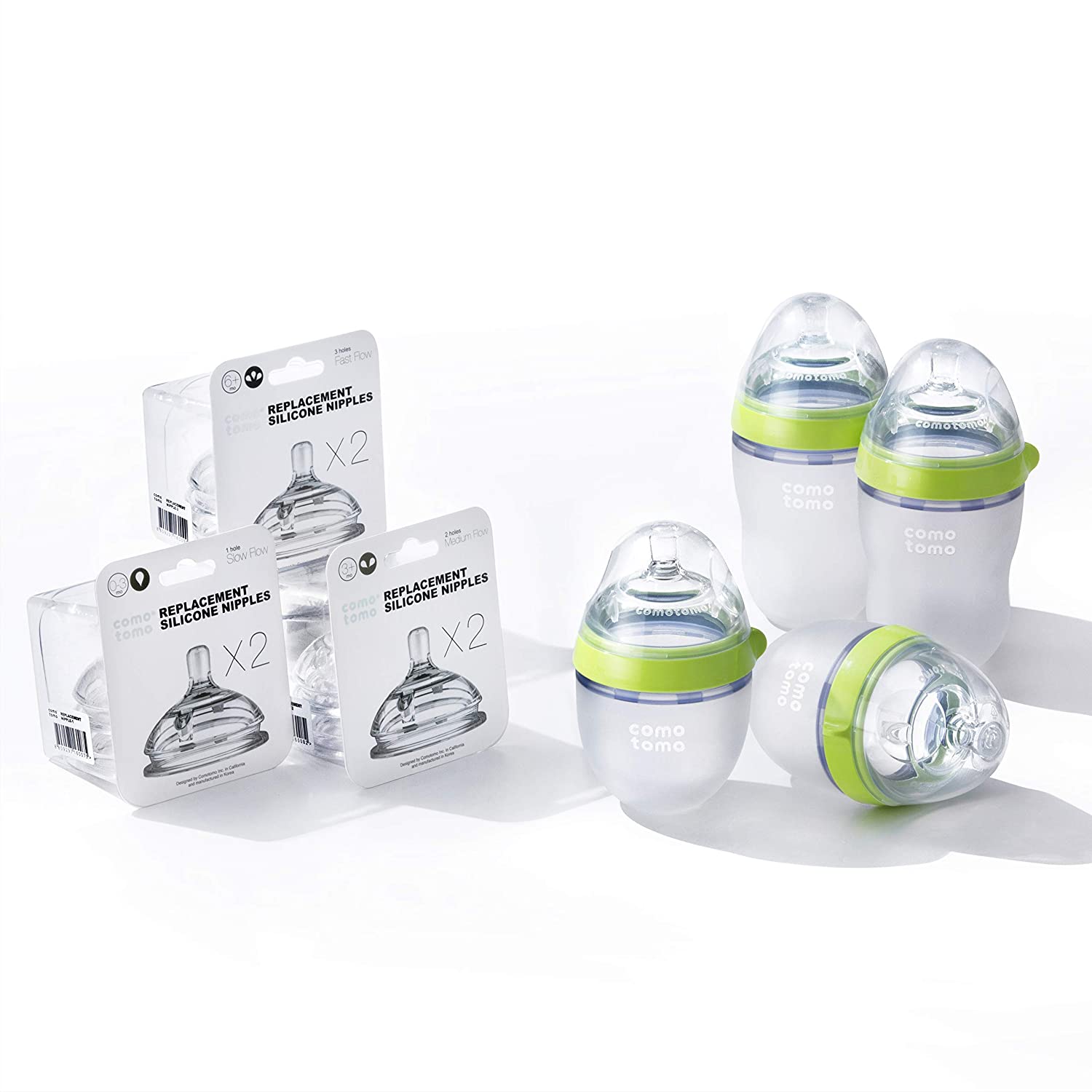 Comotomo - Baby Bottle BundleNursing & FeedingComotomo Baby Bottles feature an innovative and sensible design to most closely mimic natural breastfeeding. Our naturally shaped, soft, silicone nipples are ideal for babies who have trouble transitioning fro