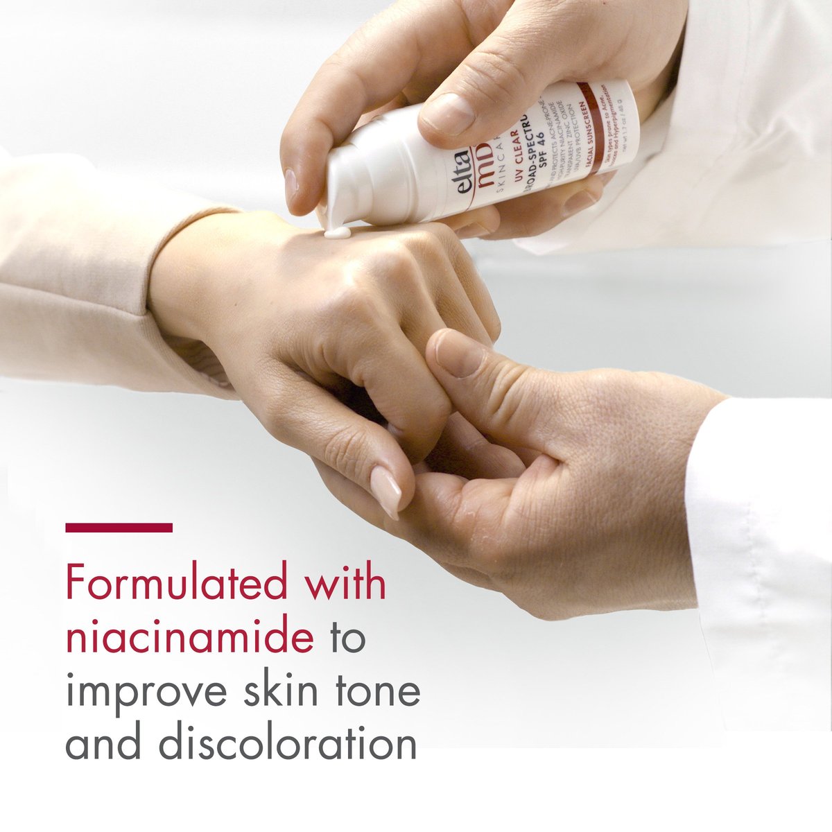 EltaMD UV Clear Broad-Spectrum SPF 46 for Sensitive or Acne-Prone Skin, 1.7 ozPersonal CareOil-free EltaMD UV Clear helps calm and protect sensitive skin types prone to discoloration and breakouts associated to acne and rosacea. It contains niacin-amide (