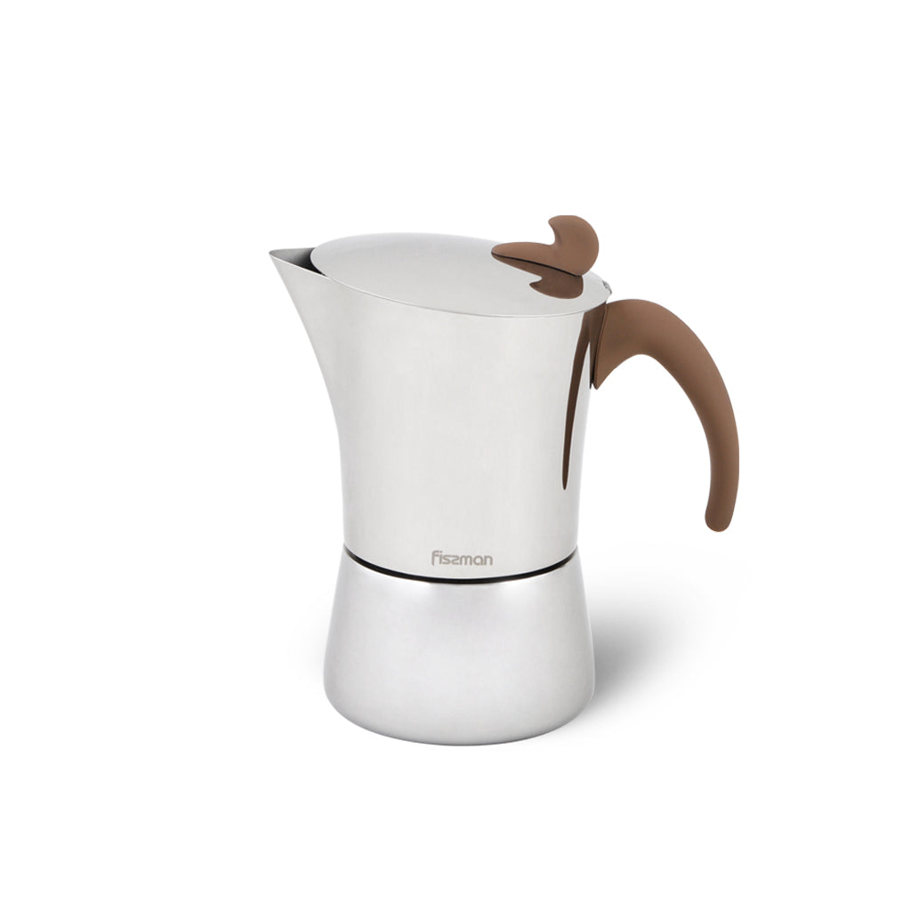 FISSMAN Espresso Coffee Maker for 4 Cups 360mlKitchen StorageFISSMAN Espresso Coffee Maker The secret of a vigorous morning is simple - a light jog, a cool shower and a cup of fragrant freshly ground coffee. The process of making coffee beans is a real my