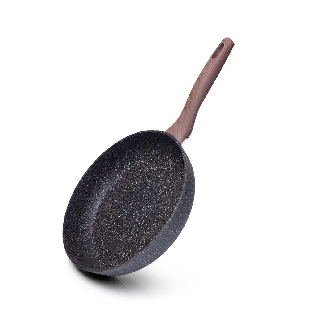 FISSMAN Frying Pan GRANDEE STONE 28x6cm Aluminium with Non-Stick CoatingKitchen StorageThe GRANDEE STONE collection is another gift for connoisseurs of good tableware. Aluminum is used as a base. The metal heats up almost instantly, distributing heat even