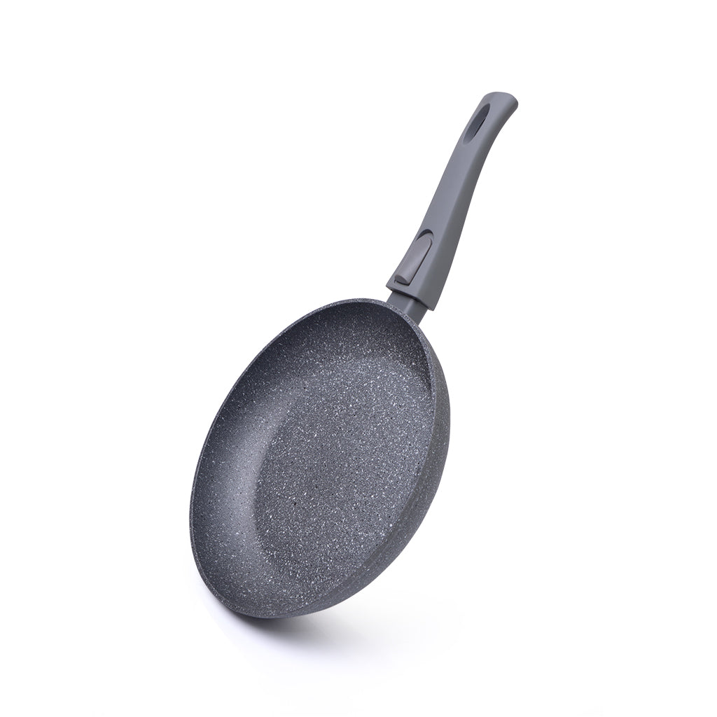 FISSMAN Frying Pan ROCK STONE 24x4.9cm with Detachable Handle Aluminium with Non-Stick CoatingKitchen StorageThe ROCK STONE Series FISSMAN is an innovative product made from natural, sustainable materials. Aluminum heats up quickly and distributes heat ev