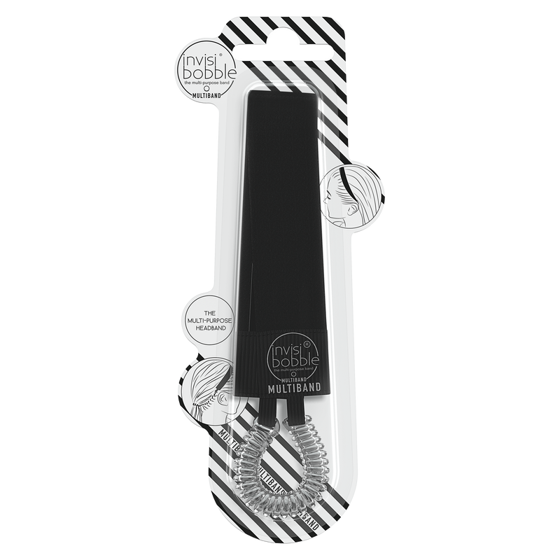 Invisibobble Multtiband True BlackHair CareFrom now on, headband and ponytail can be worn with only one tool at the same time and there is nothing getting in the way of the next workout. The perfect cure for annoying hair.