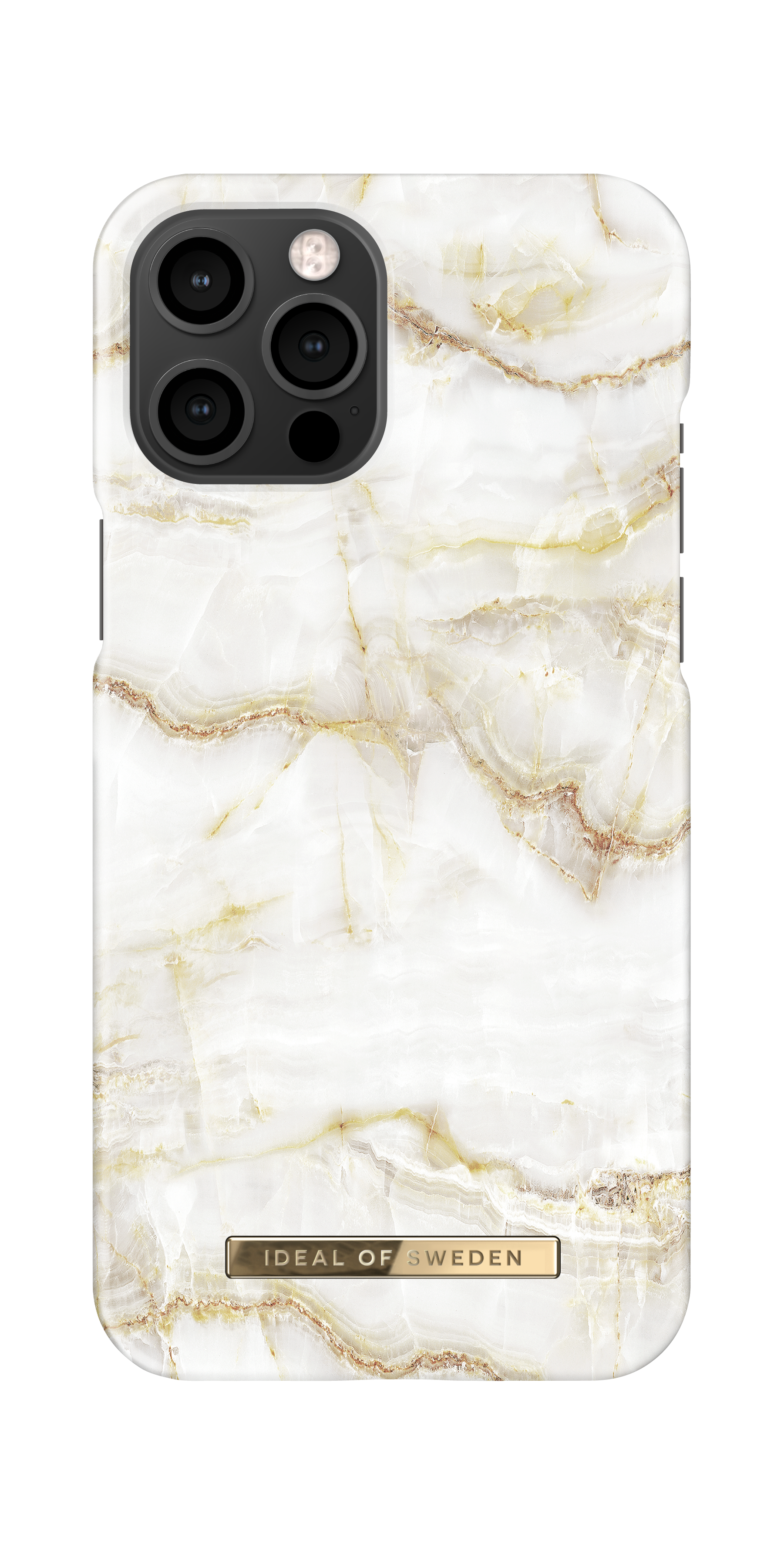iDeal of Sweden MARBLE Apple iPhone 12 Pro Max Case - Fashionable Swedish Design Marble Stone iPhone Back Cover, Wireless Charging Compatible - Golden Pearl MarbleGolden Pearl Marble features a clean and luminous marble design with ivory and golden hues.