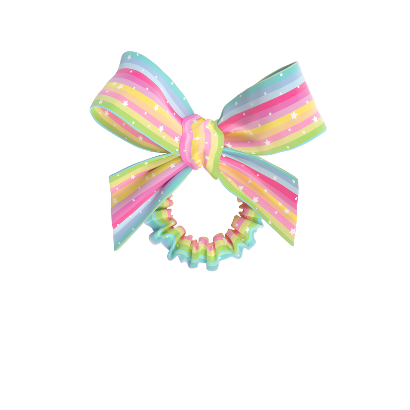 IB KIDS SLIM SPRUNCHIE w. Bow Lets Chase RainbowsHair Careinvisibobble SPRUNCHIE, the style icon. With HAIRLOVETECH™, Having a spiral inside, the SPRUNCHIE ensure maximum hold while being gentle to the hair. For all hair types and all styles. Our KIDS ver
