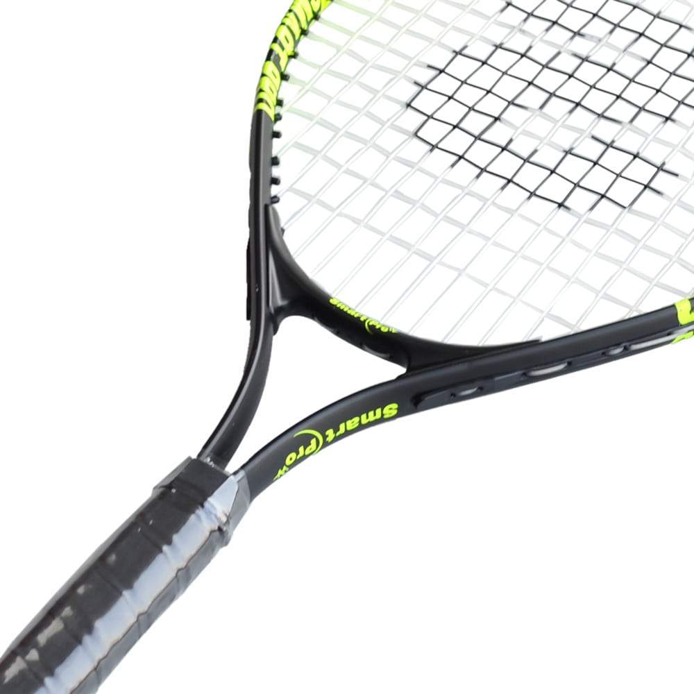 Junior Tennis Racquet (Black/Green)EquipmentsArticle No: PBS-611A Colour : Black/Green Material: Aluminum In-Box Contents: 1 Tennis Racquet Frame Composition: Aluminium Skill Level: Beginner Type: Strung