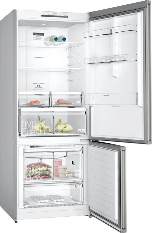 Siemens iQ300 KD76NXI30M Freestanding Fridge Freezer with Freezer at bottom Inox