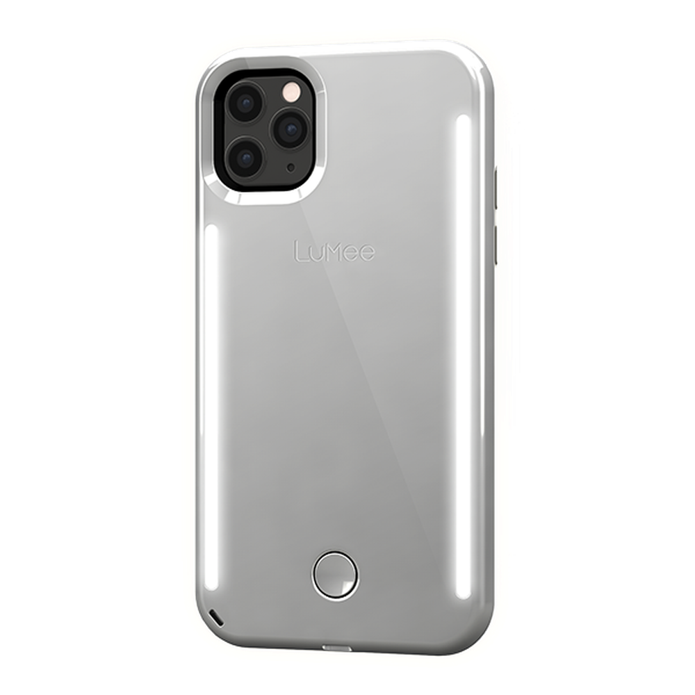 Lumee - Duo Case for iPhone 11 Pro - Mirror - Silver
