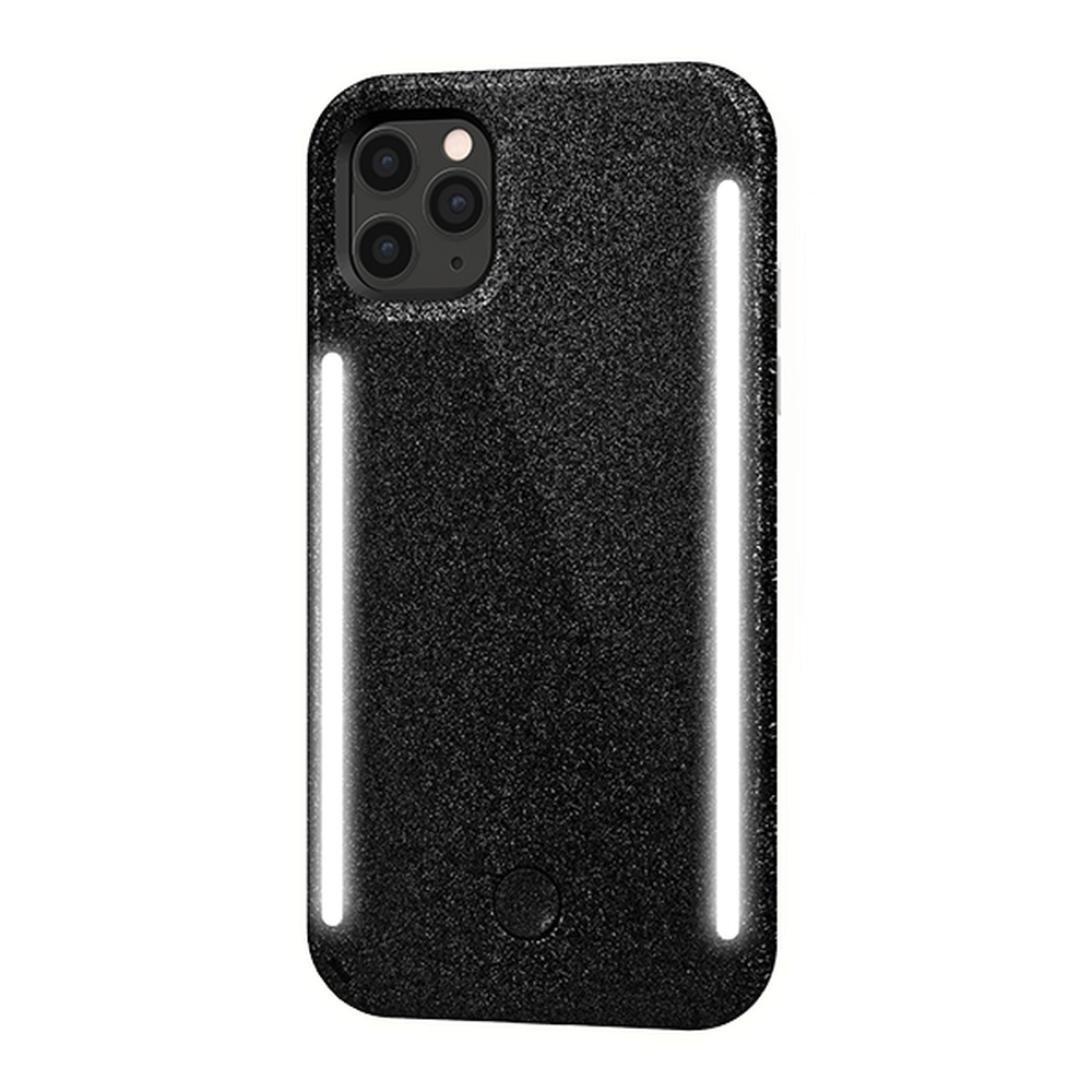 Lumee - Duo Case for iPhone 11 Pro Max - Black Glitter