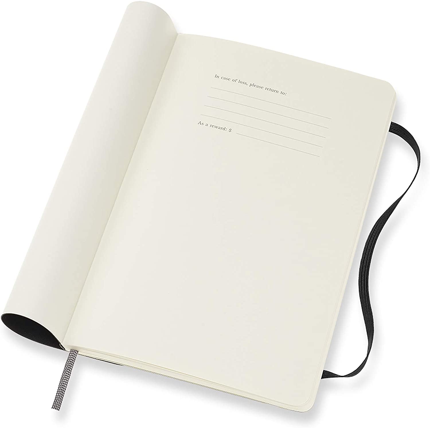 Moleskine - 12 Months Agenda Weekly Horizontal 2020  -  Soft Cover and Elastic Closure - Black Color - Large 13 x 21 cm - 144 Pages