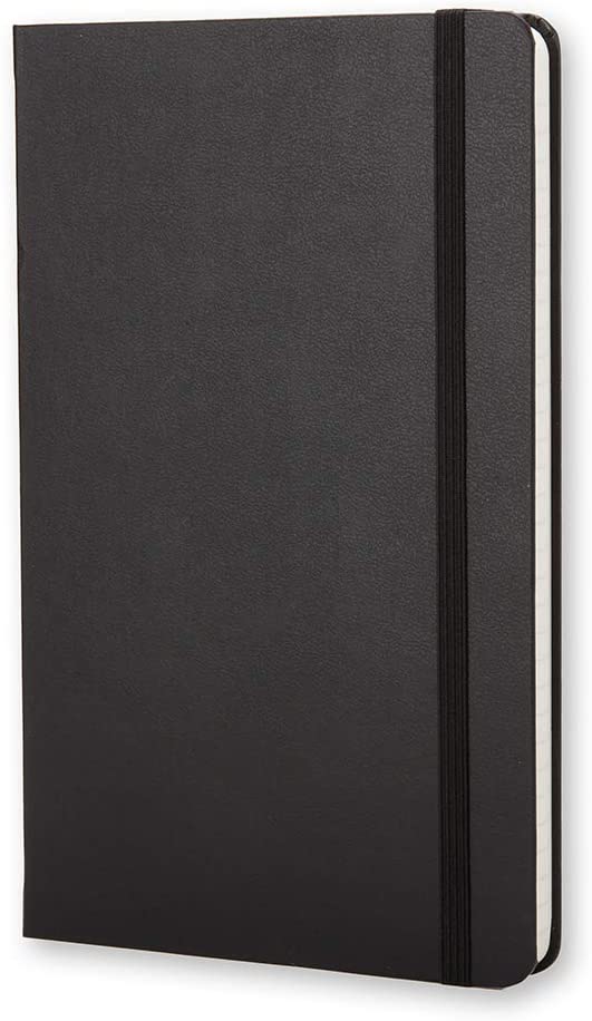 Moleskine - Classic Ruled Paper Notebook - Hard Cover and Elastic Closure Journal - Color Black - Size Pocket 9 x 14 A6 - 192 Pages